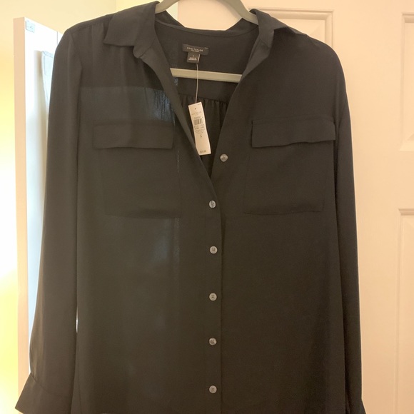 Ann Taylor Factory Tops - Ann Taylor Button-Down